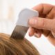 Combing through hair scanning for lice